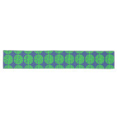 Chemin De Table Long symbole de prospérité chinois vert (Horizontal)