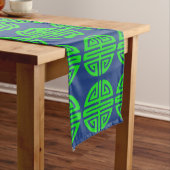 Chemin De Table Long symbole de prospérité chinois vert (In Situ)