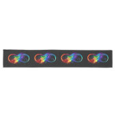 Chemin De Table Long Symbole d'infini avec plume arc-en-ciel (Horizontal)