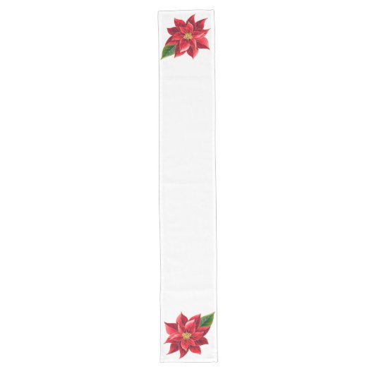 Chemin De Table Long Table Runner Noël Poinsettia (Devant)