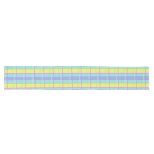 Chemin De Table Long Tableau Runner-Pâques Plaid (Horizontal)