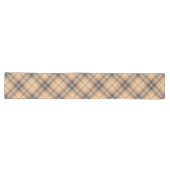 Chemin De Table Long Tartan beige et Brown (Horizontal)