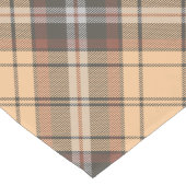 Chemin De Table Long Tartan beige et marron (Coin)