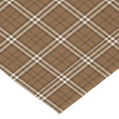 Chemin De Table Long Tartan Brown (Coin)