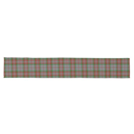 Chemin De Table Long Tartan gris de clan écossais (Horizontal)