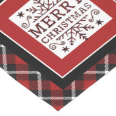 Chemin De Table Long Tartan Joyeux Noël (Coin)
