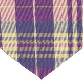 Chemin De Table Long Tartan mauve, or et bleu (Coin)
