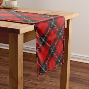 Chemin De Table Long Tartan rouge du clan Ramsay