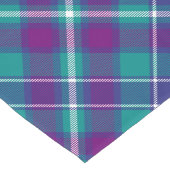 Chemin De Table Long Tartan vert de mer, violet et bleu (Coin)