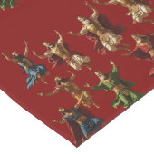 Chemin De Table Long Ten Lords Leaping The Ten Commandments Vector  (Coin)