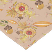 Chemin De Table Long Thanksgiving Fall Mood Aquarelle (Coin)