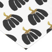 Chemin De Table Long Thanksgiving Stylisé Citrouilles noirs et or (Coin)