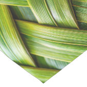 Chemin De Table Long Tissu de bambou vert frais (Coin)