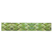Chemin De Table Long Tissu de bambou vert frais (Horizontal)
