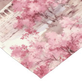 Chemin De Table Long Toile vintage Rustique Rose (Coin)