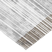 Chemin De Table Long Tons de marbre gris et Motif à rayures (Coin)