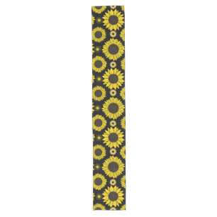 Chemin De Table Long Tournesol 03.b BG noir