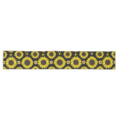 Chemin De Table Long Tournesol 03.b BG noir (Horizontal)