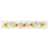 Chemin De Table Long Tournesols aquarelle jaune (Horizontal)