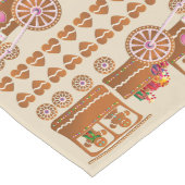 Chemin De Table Long Trains de Noël en pain d'épices (Coin)