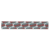 Chemin De Table Long vagues turquoises de gris bordeaux (Horizontal)