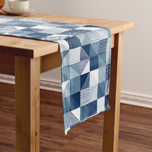 Chemin De Table Long Vérifications géométriques modernes avec lignes, T (In Situ)