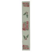 Chemin De Table Long Vert 1876 Joyeux Noël (Devant)