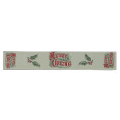 Chemin De Table Long Vert 1876 Joyeux Noël (Horizontal)