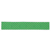 Chemin De Table Long Vert avec points de Parties scintillant or (Horizontal)