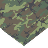 Chemin De Table Long Vert clair, Vert foncé, Marron, Camouflage noir (Coin)