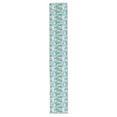 Chemin De Table Long Vibrant feuillage vert avec baies rouges (Devant)