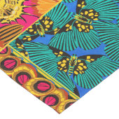 Chemin De Table Long Vibrant Maximalist Pink & Teal Butterfly Art (Coin)