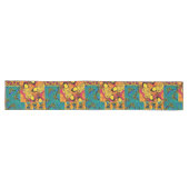 Chemin De Table Long Vibrant Maximalist Pink & Teal Butterfly Art (Horizontal)