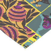 Chemin De Table Long Vibrant Maximalist Purple & Teal Floral Print (Coin)