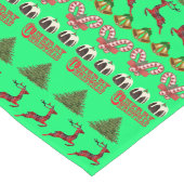 Chemin De Table Long Vilain Motif de Noël, (Coin)