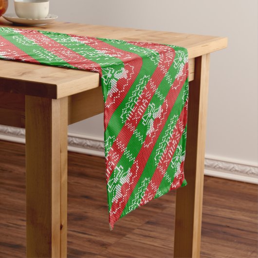 Chemin De Table Long Vilain pull motif sonnettes Joyeux fils Xmas (In Situ)