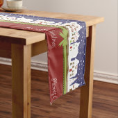 Chemin De Table Long Village de Noël (In Situ)