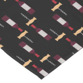 Chemin De Table Long Vin Bouteille Vis de liège Motif (Coin)