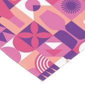 Chemin De Table Long Vin rose violet rétro Bauhaus Motif (Coin)