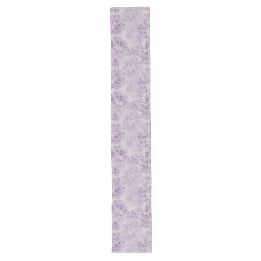 Chemin De Table Long violet rustique, chic shabby, fleurs de lavande pâ (Devant)