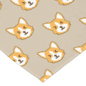 Chemin De Table Long Visage de chien mignon pixelisé (Coin)