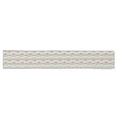 Chemin De Table Long Whispers of the Past Chic Floral Victorian Damask (Horizontal)