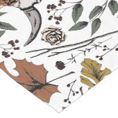 Chemin De Table Long White Thanksgiving Cow Skull Fall Harvest (Coin)