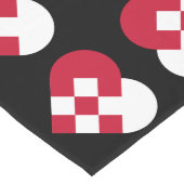 Chemin De Table Long Yule Heart (Coin)
