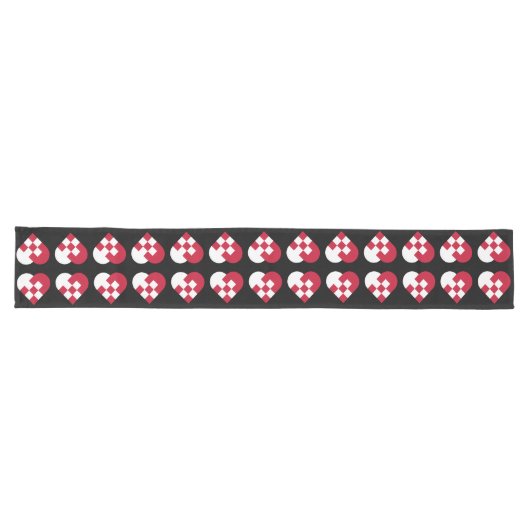 Chemin De Table Long Yule Heart (Horizontal)