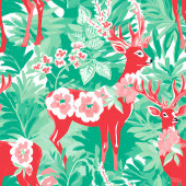 Chemin De Table Moyen Abstract red green preppy Christmas table runner