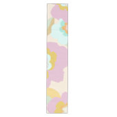 Chemin De Table Moyen Abstrait Floral Pastel Lilac Motif (Devant)