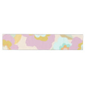 Chemin De Table Moyen Abstrait Floral Pastel Lilac Motif (Horizontal)