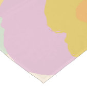 Chemin De Table Moyen Abstrait Floral Pastel Lilac Motif (Coin)