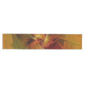 Chemin De Table Moyen Abstrait Rouge Orange Brown Vert Fractal Art Flowe (Horizontal)